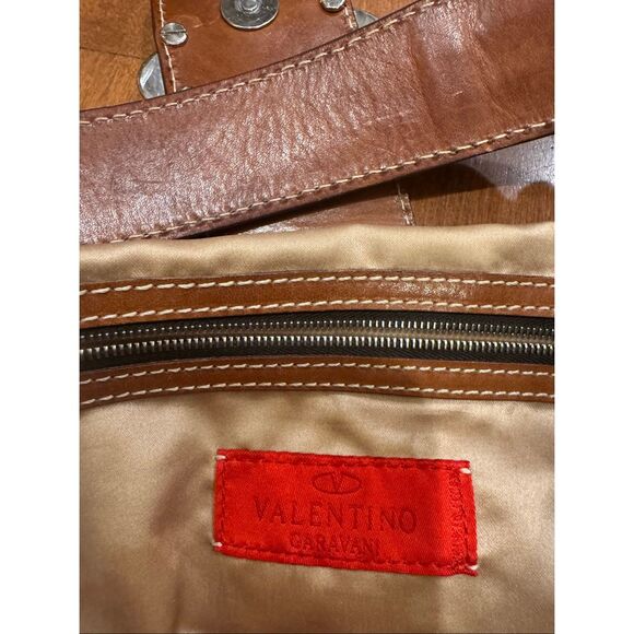 Vintage authentic Valentino, lace and leather shoulder bag rare - Picture 6 of 11